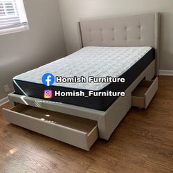 $499 Brand New Queen Bed Frame With Mattress (read description)