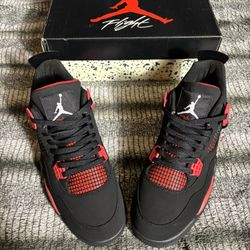 AJ4 Red Thunder Size 11 Men’s Shoes