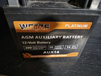 AGM Auxillary Battery - SEE PICS FOR DETAILS