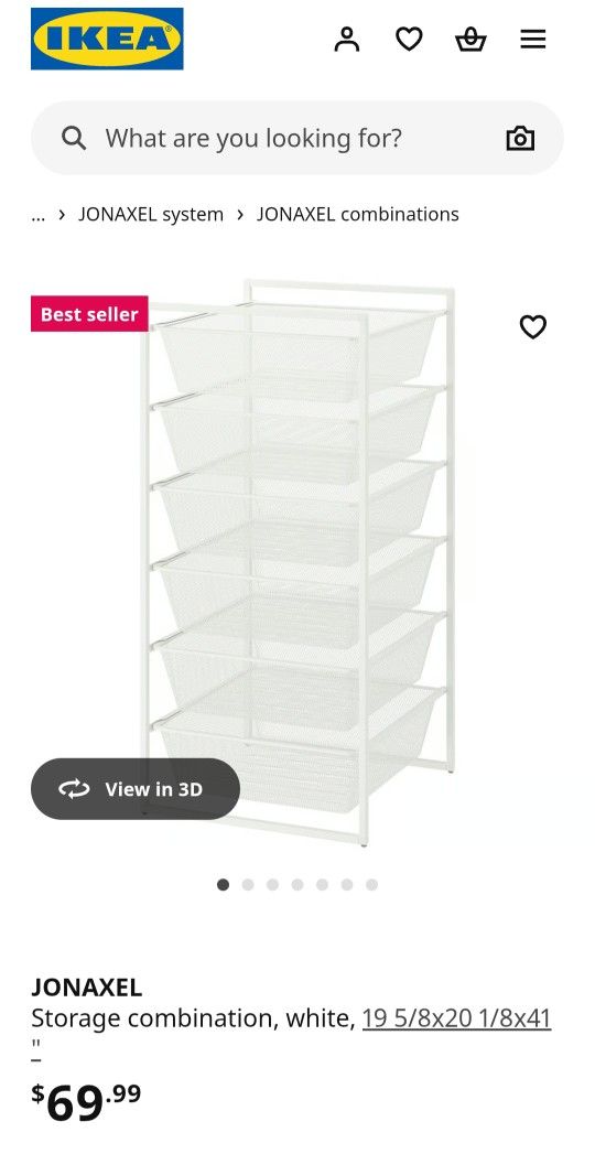 Jonaxel Basket W/ 6 Drawers