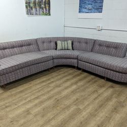 Mid Century Purple Sectional With Chaise. Free Delivery!