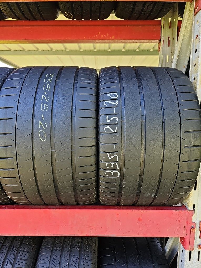 335-25-20" Michelin Pilot Super Sport Runflat Used Tires