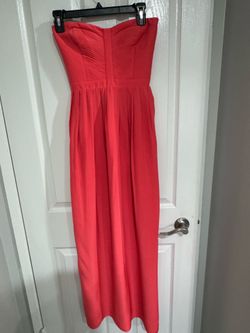Parker orange long silk dress - size Medium