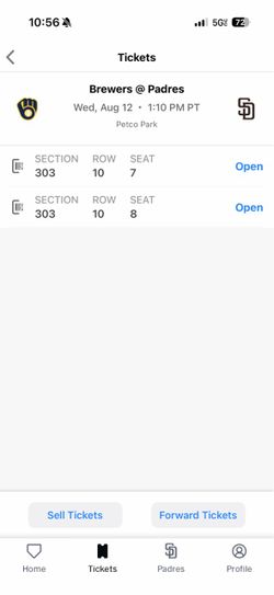 Padres vs brewers tickets
