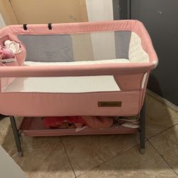 Pink Baby Girl Bassinet