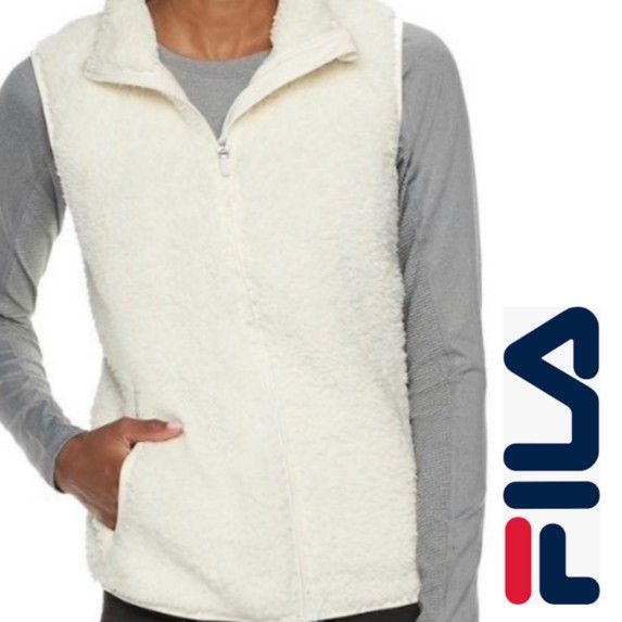 New FILA Sport Sherpa Vest XS