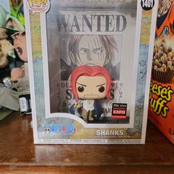 One Piece Shanks Wanted Poster Chicago EXPO Shared Exclusive 