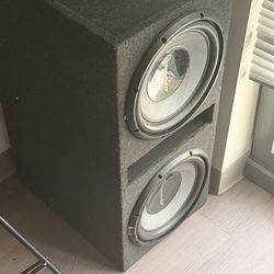 Pioneer speaker box 2x 12 subwoofers