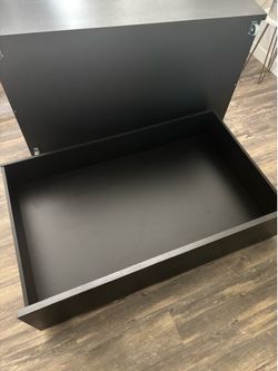 Sliding underneath bed drawers
