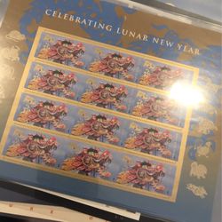 China New Year Sheet Of 12 Forever U.s. Stamps