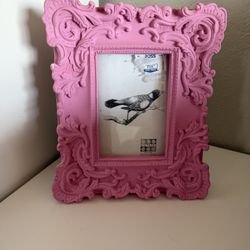 Six Trees, Pink French Baroque Picture Frame, Size 8x10 Frame 4x6