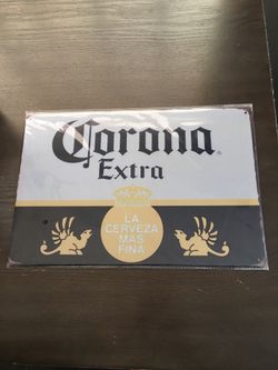 Metal Corona Signs $15 each