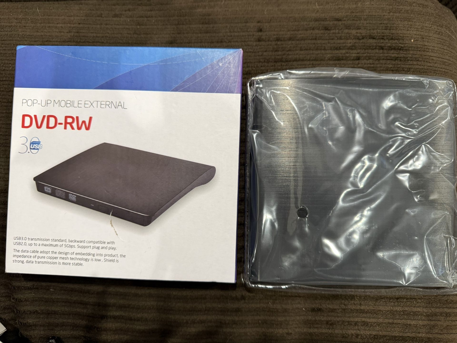 POP-UP Mobile External DVD-RW Drive USB 3.0 - Black (8495) - Black