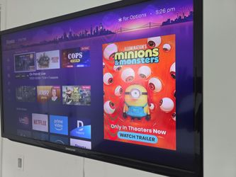36" Flat Screen Samsung, ROKU, + wall mount