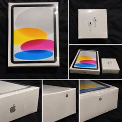 iPad 11-inch (Silver) + AirPods 4th Generation — Brand New