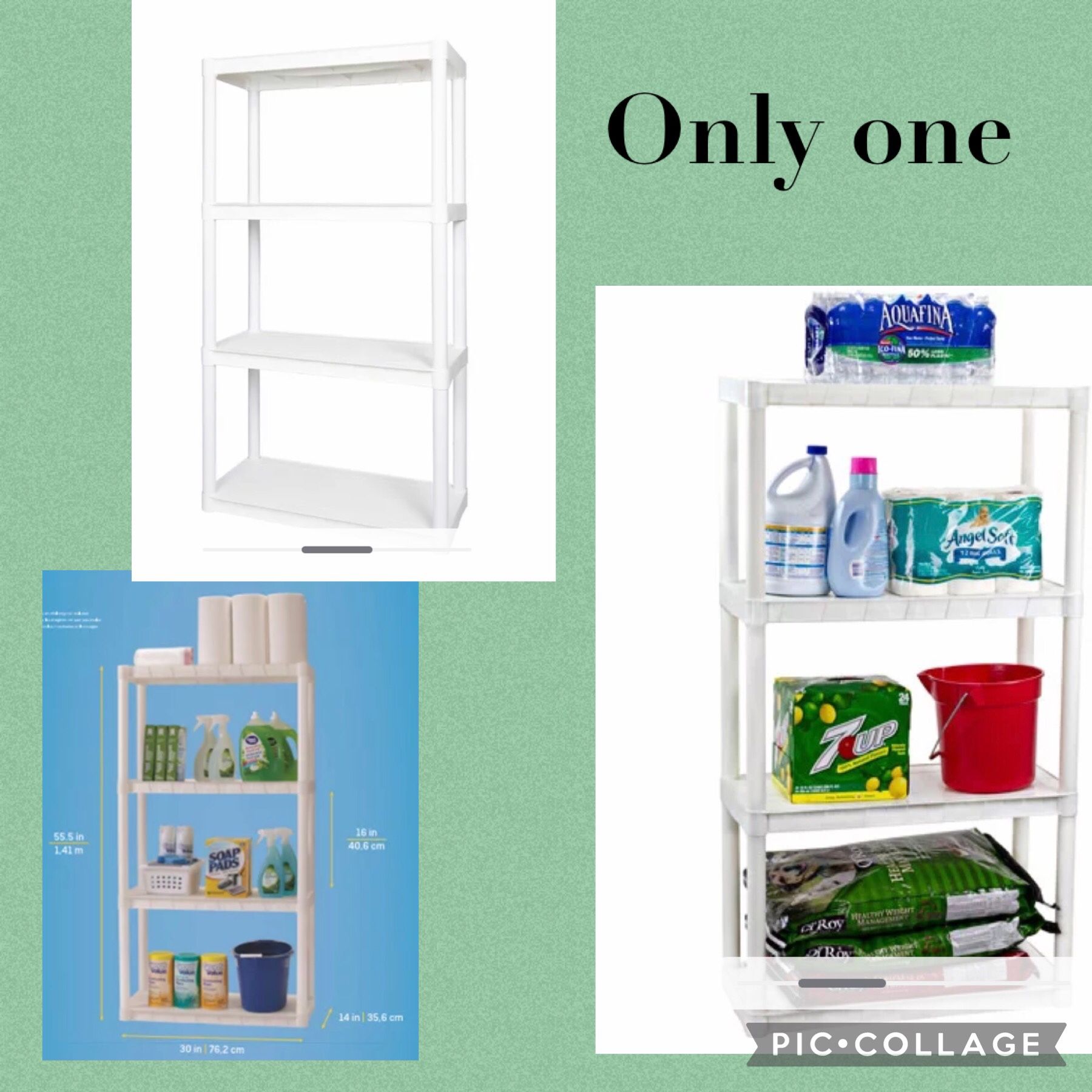 White Plastic Shelf 