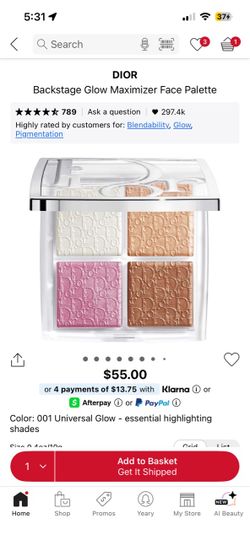 Dior Backstage Glow Maximizer Face Palette