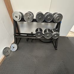 Dumbbell Set With Rack