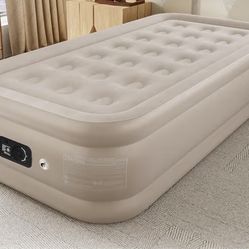 Twin Air Mattress w/ Built-In Pump – $25