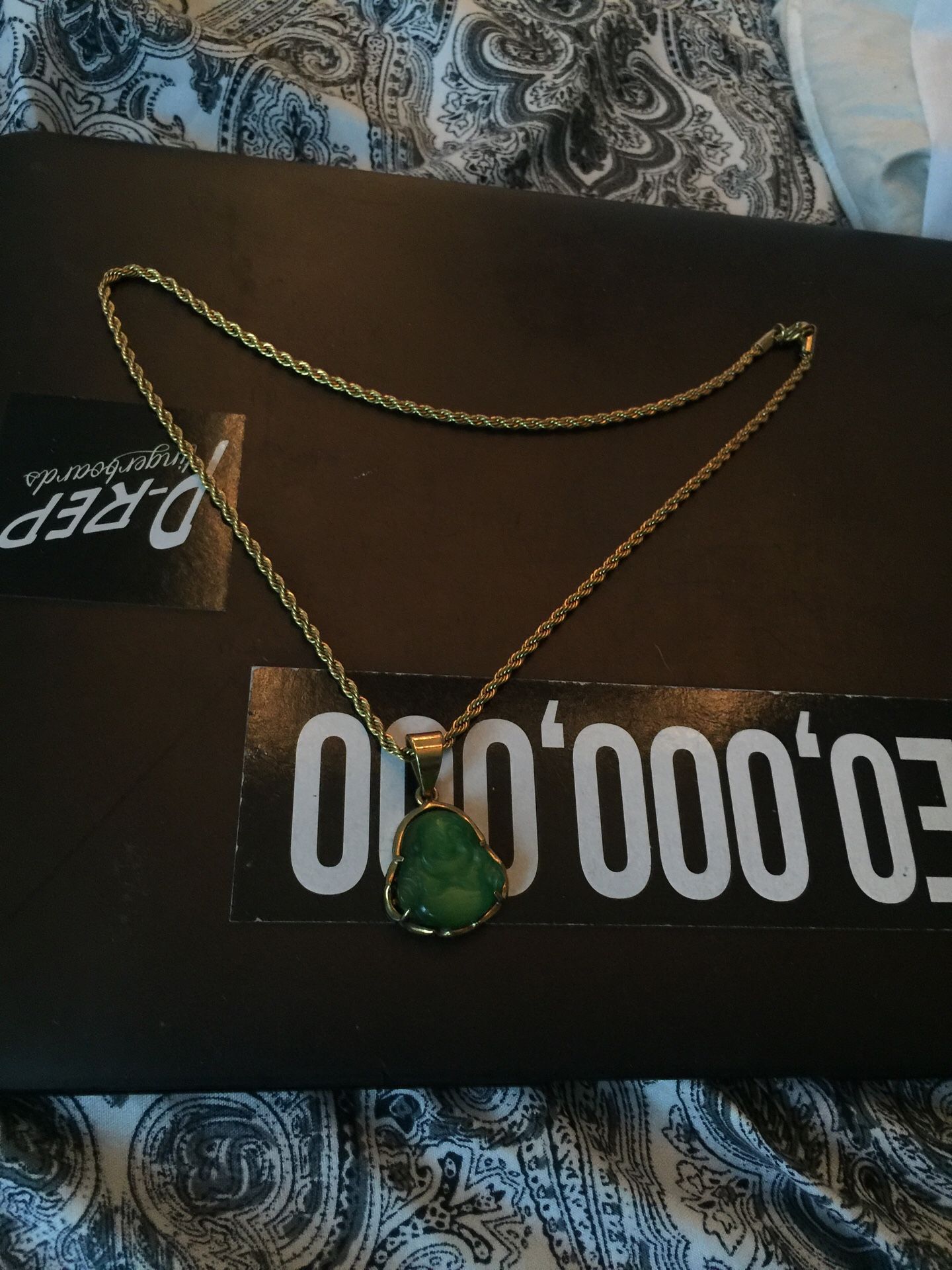 Real gold chain and pendant