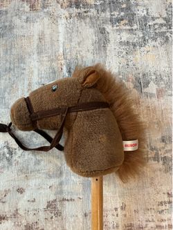 🐴 Aurora Plush Stick Horse
