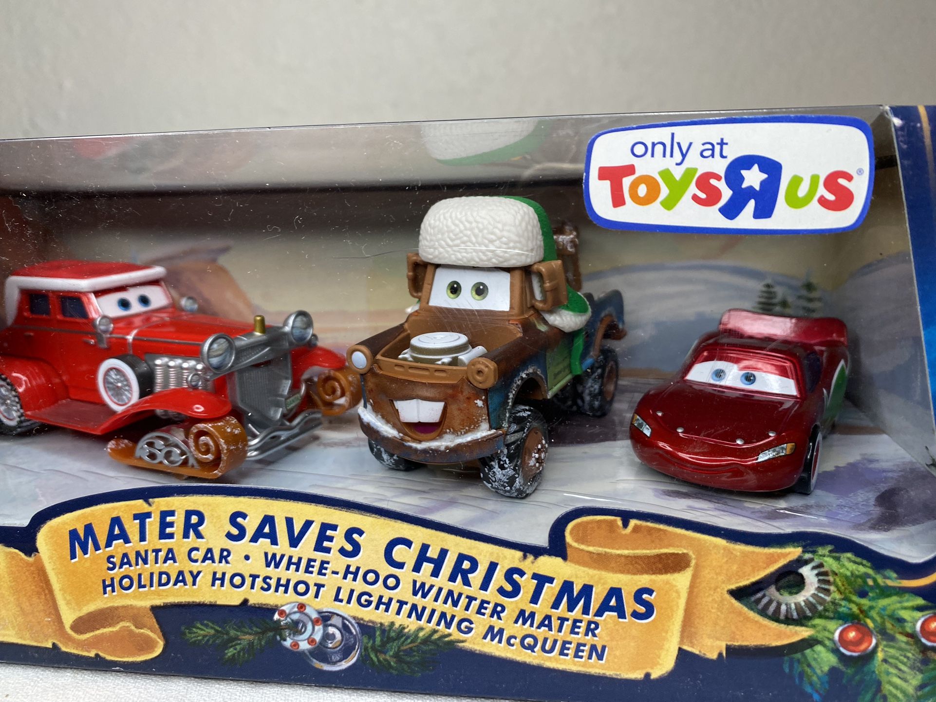 Disney Pixar Cars Mater Saves Christmas Include VHF Santa Car