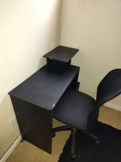 Desk with a chair
