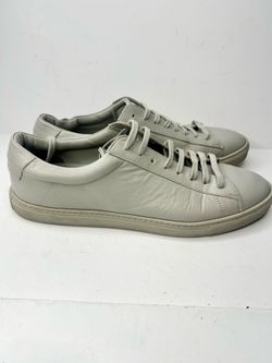 Oliver Cabell Low 1 Shoes Mens Sz 10 Gray Leather Low Top Lace Up Made in Italy