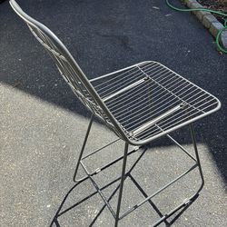 Six Counter Height Metal Kitchen Chairs