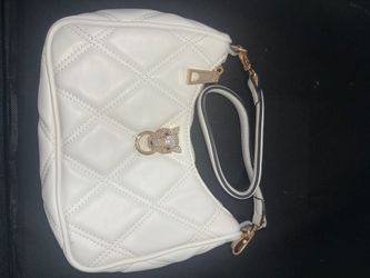White aldo carry on shoulder bag