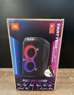 JBL Partybox Club 120 Portable Party Speaker Bundle  With Wireless Microphone