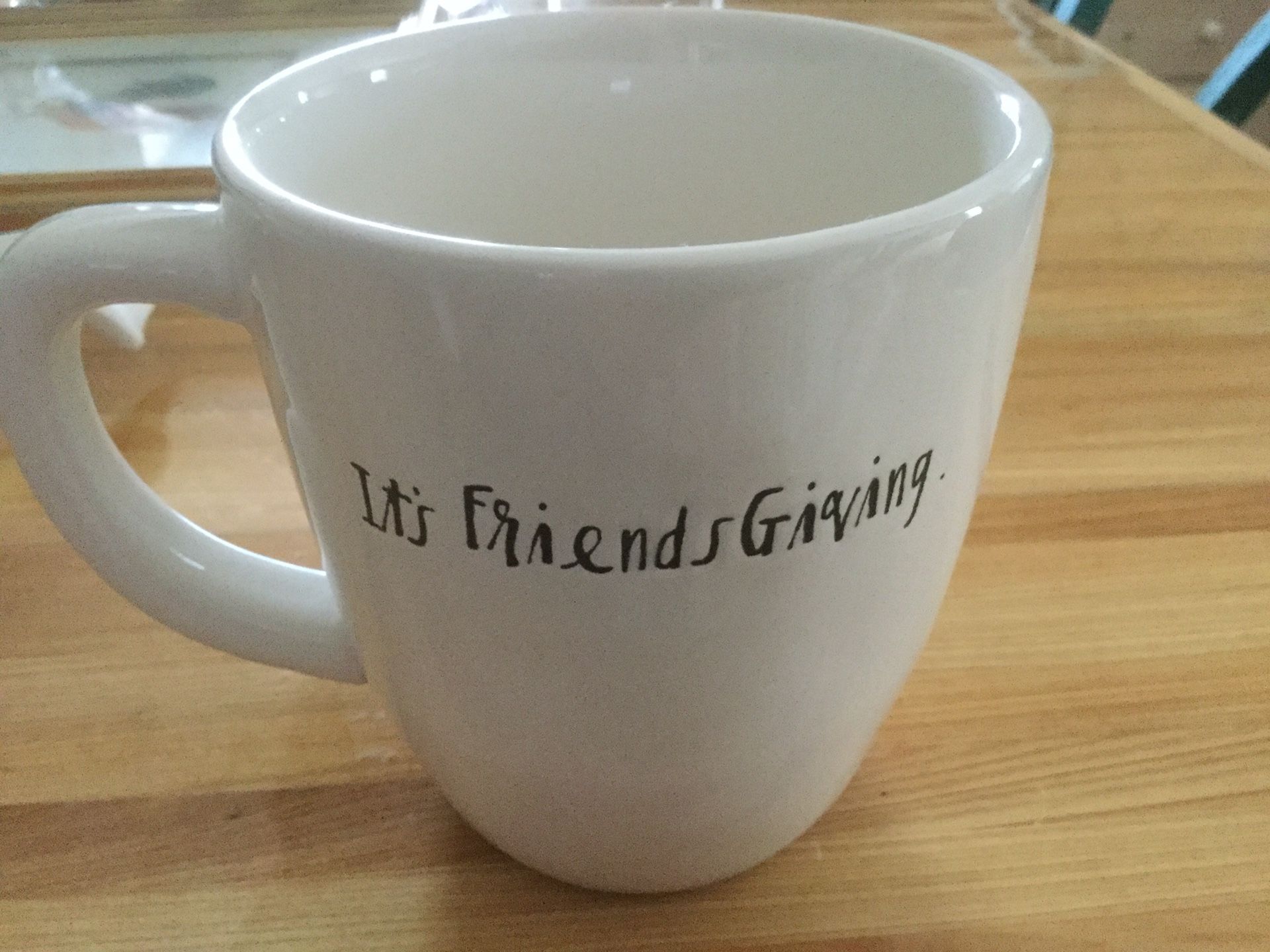 Rae Dunn mug friends get your fat pants on.