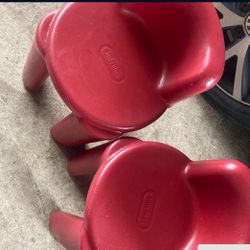 Little Tikes Red Kid Chairs 