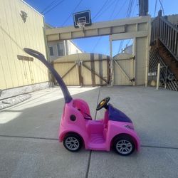 I am selling a rideable stroller for a girl and a unicorn.