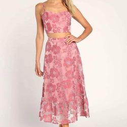 Medium Mauve Skirt Set