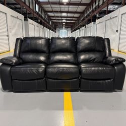 Leather Electric Recliner Couch