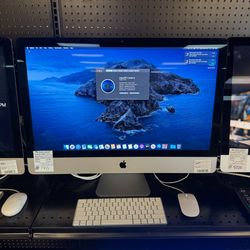 Apple iMac 5K Retina 27" Desktop - 3.0GHz Six-Core i5 - 8GB RAM - 1.03TB Fusion Drive - AMD Radeon Pro 560X (4GB) - (2019) - Silver Excellent	