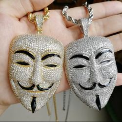 $70 Each Pendant Gold Plated Or  Silver Plated With Cubic Zirconia