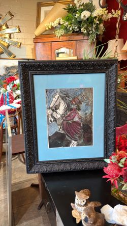 Picasso Lithograph Jacqueline Riding her house wall Art