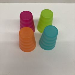 Set De 4 Mini Vasitos Tupperware