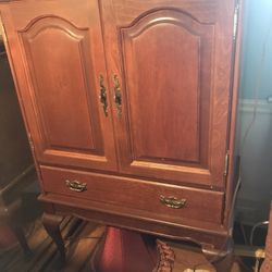 Solid Cherry queen Anne Cabinet