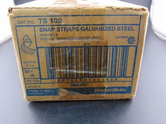 3/4" Conduit Steel Snap Straps - 4 boxes of 50