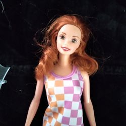 Barbie Redhead Winners Circle Doll Mint In New MOD OUTFIT 