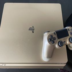 Gold PS4 With Control Perfect Condition 