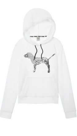 New pink pull over sweater lg