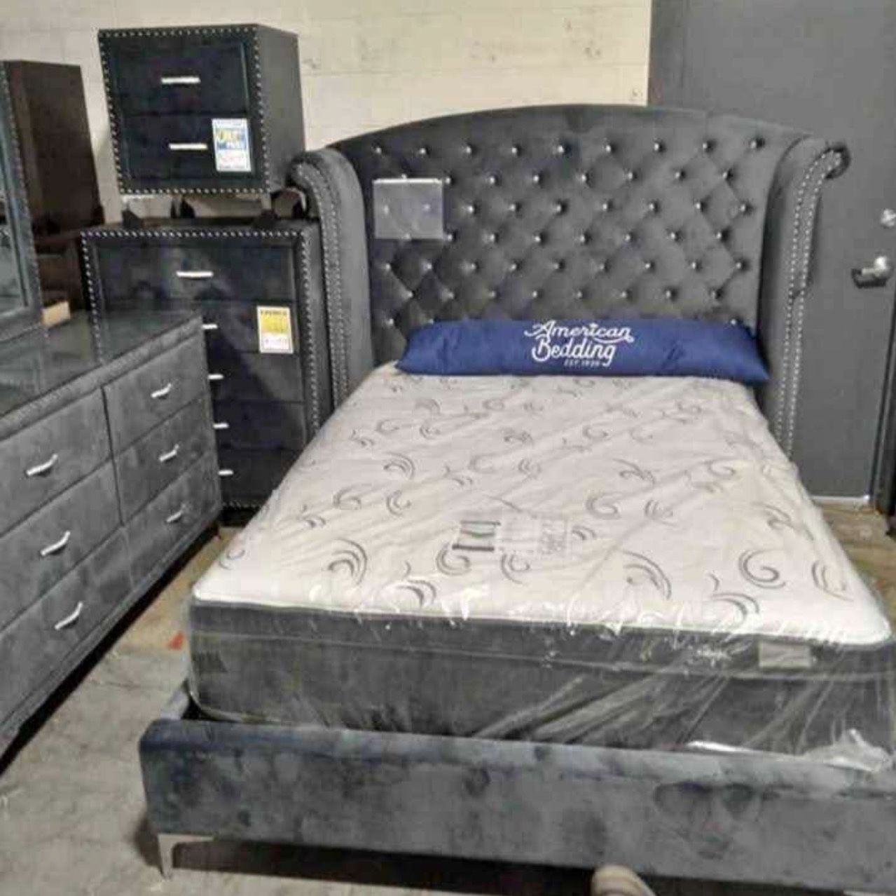 New 4pc Bedroom Set In Box Buy Now Pay Later $39 Down No Credit Needed