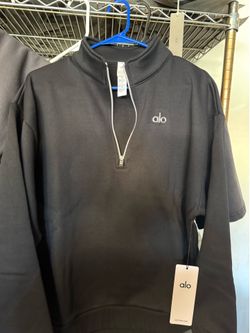 alo zip and crewneck