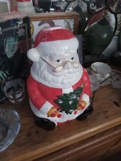 Santa Cookie Jar