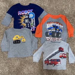 Long Sleeve Shirts (4), 12 months