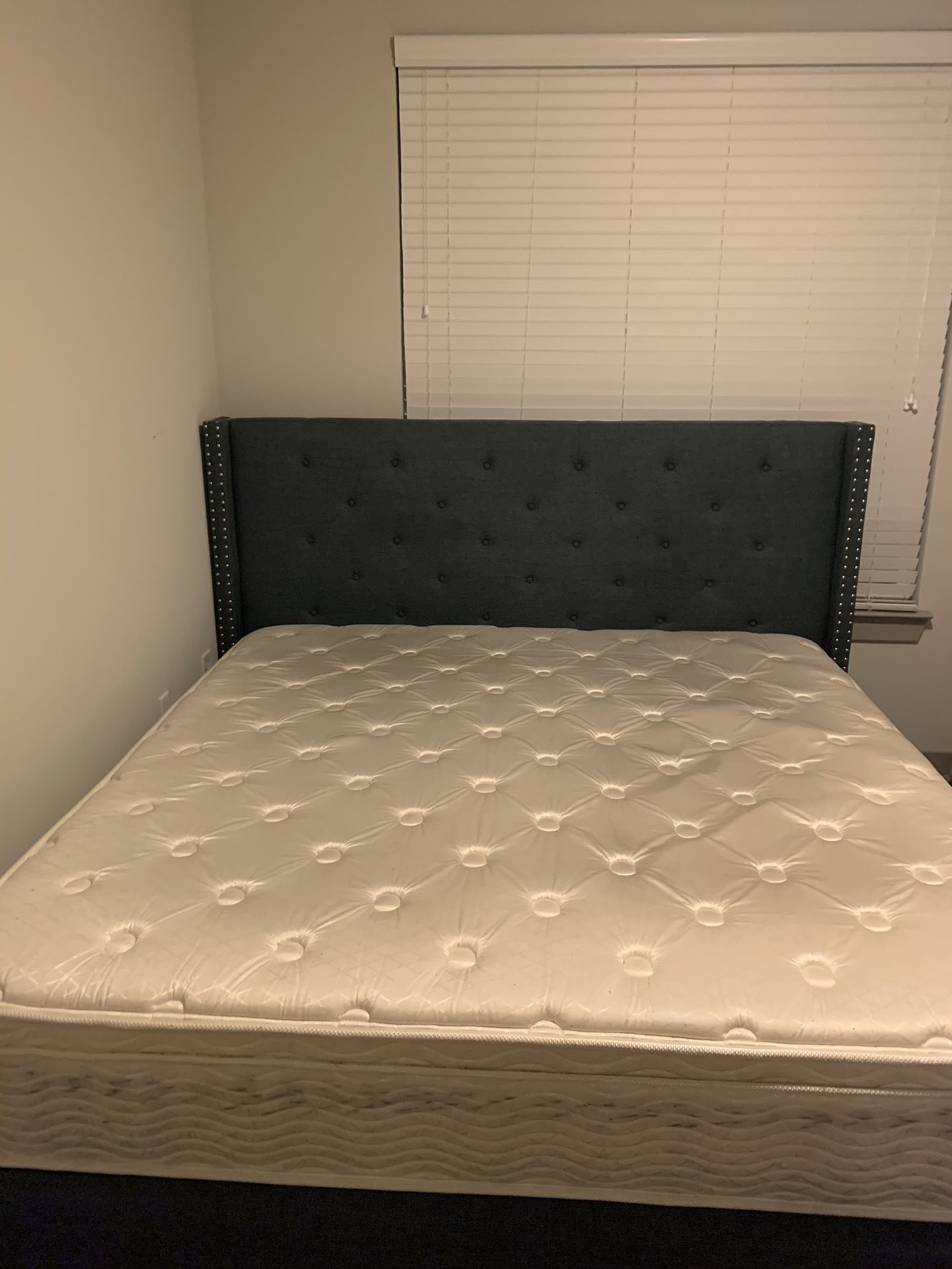 Bed frame with mattress